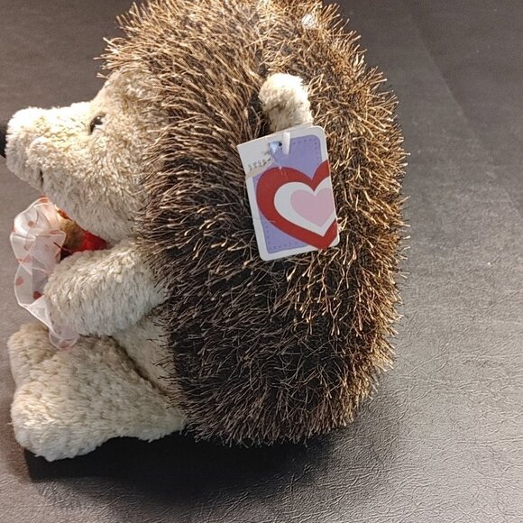 Brown Hedgehog Plush W/ Heart Stuffed Animal Toy Love Valentine’s Day - Walmart - Picture 5 of 7